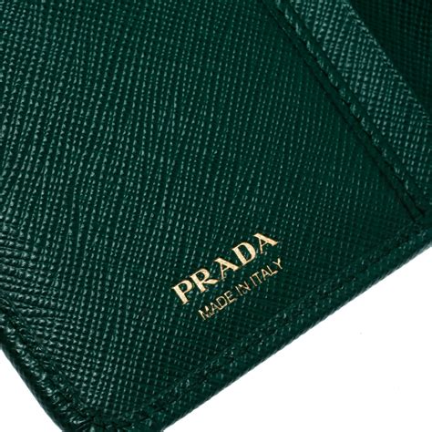 prada green saffiano wallet|prada saffiano wallet sale.